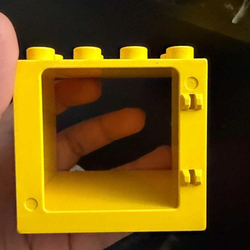 Yellow Bunny Building Block Panel - duplo missing piece